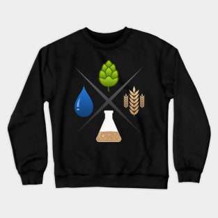 Beer basic ingredients Crewneck Sweatshirt